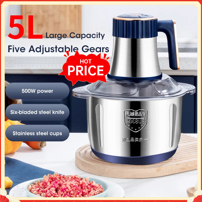 Baby Food Processor - Hachoir à viande électrique 5L en