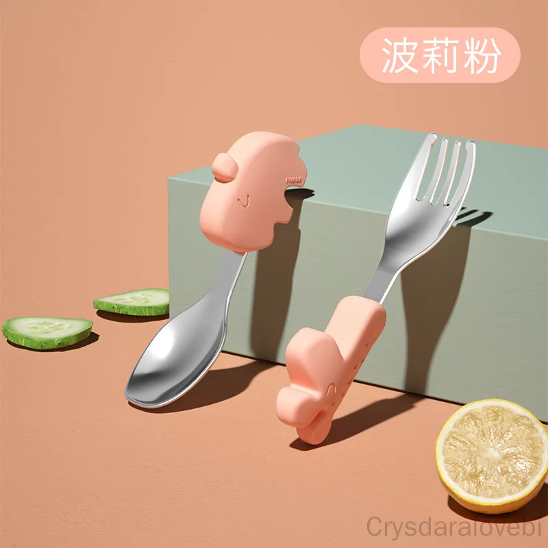 Baby Food Japan - Ensemble fourchette et cuillère courte en