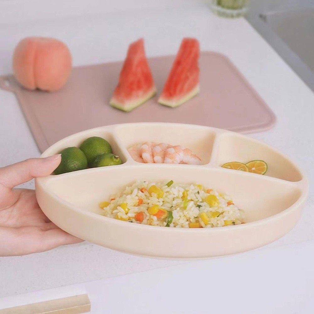 Plate Suction Toddler - Assiette divisée en Silicone antidérapante, plats