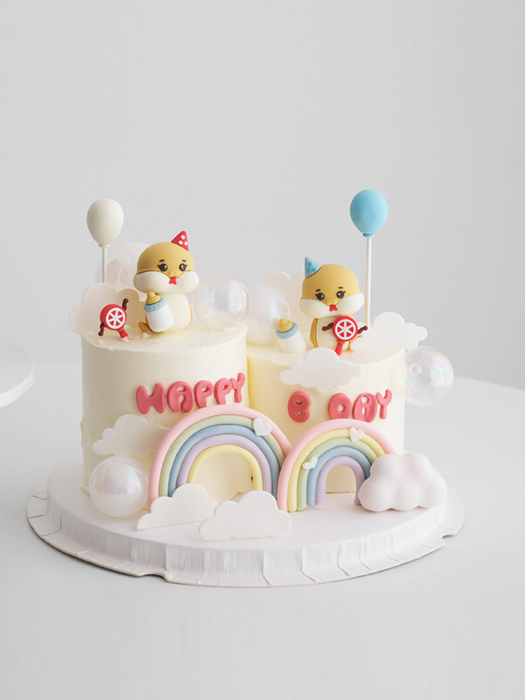 Baby Food Processor - Ornements de décoration de gâteau d'anniversaire