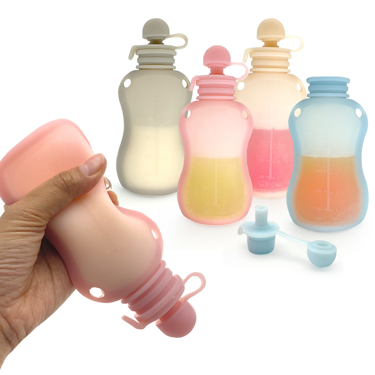 Sac de stockage de lait de 150 - Baby Food Reusable Pouches avis et prix