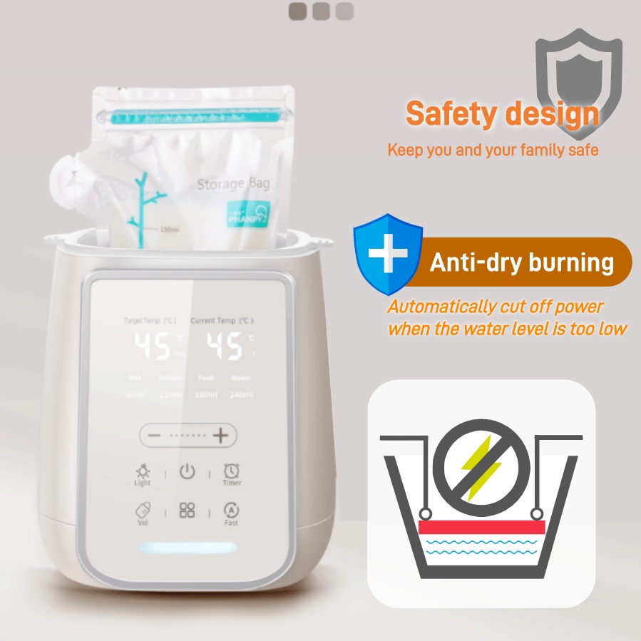 8In1 biberon chauffe-lait mate - Dry Food Baby avis et prix
