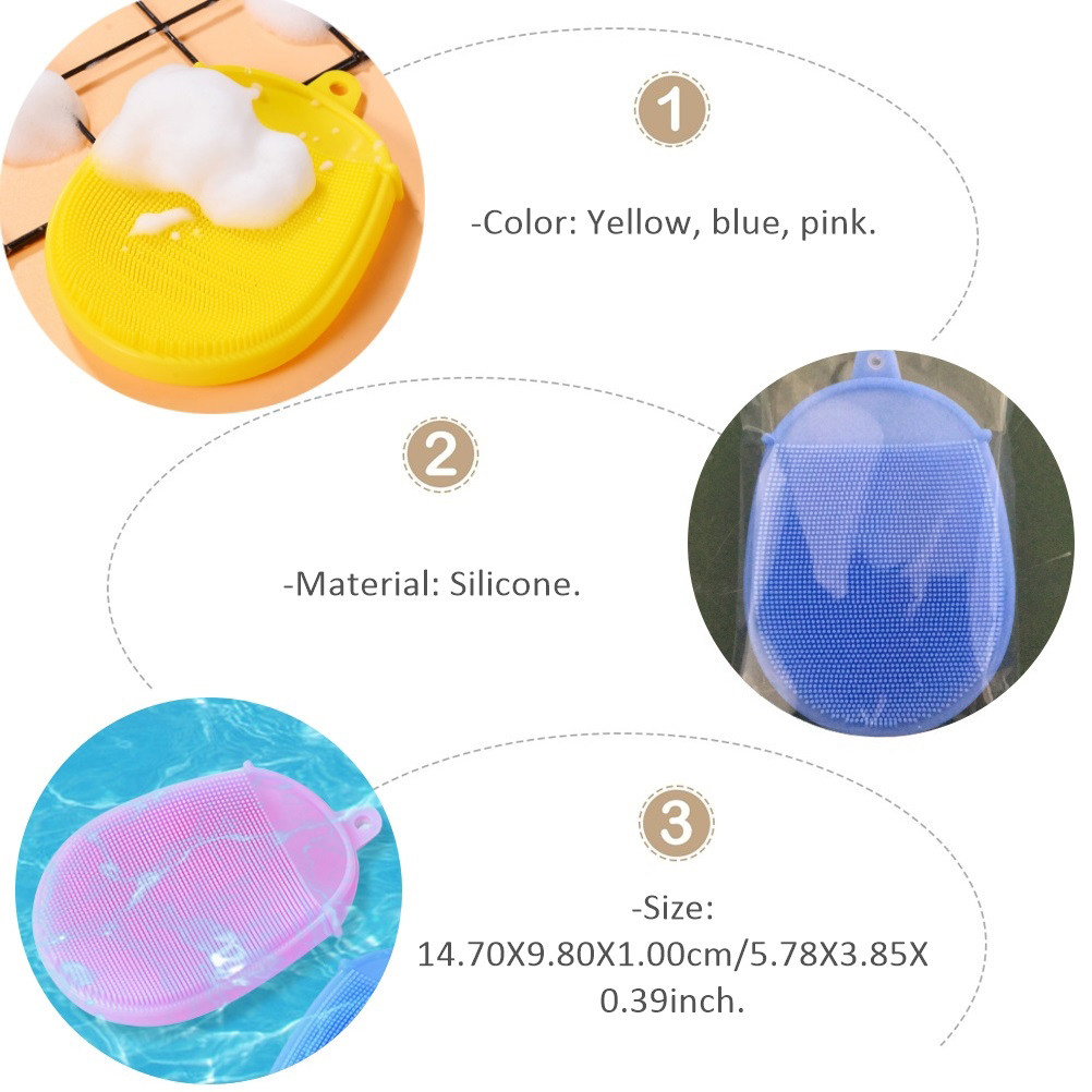 Lot de 3 brosses de bain en si - Dry Food Baby avis et prix